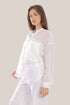 Oversized voile shirt with Long sleeves